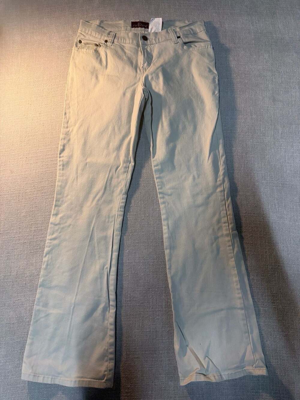 Jordache Lo-Rise Stretch Khaki Pants Size 9/10 - Picture 1 of 10